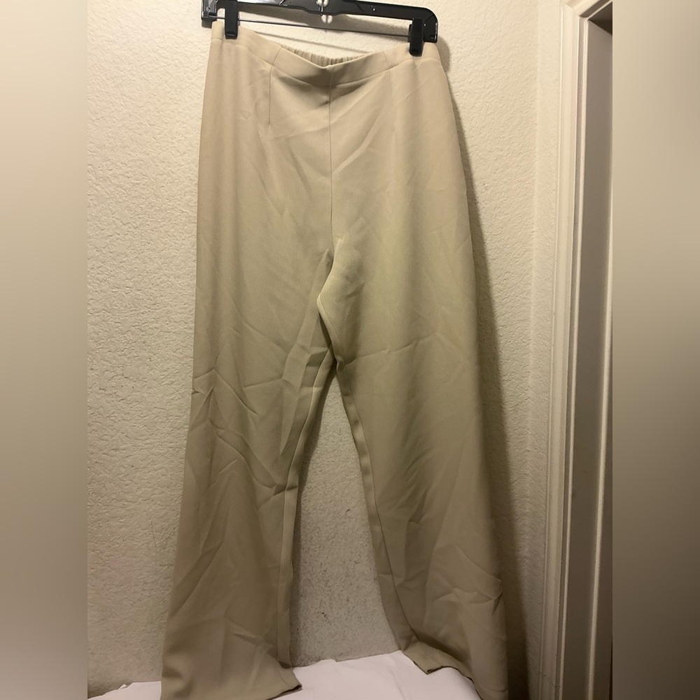 Allie Coosh Womens Putty Sophia Pull on Dress pant size XP $225